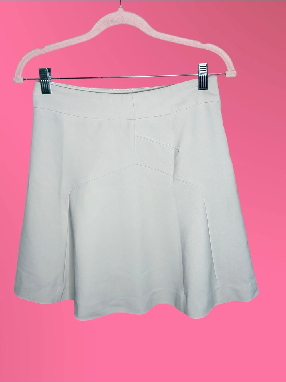 Express White Flared A-Line Skirt